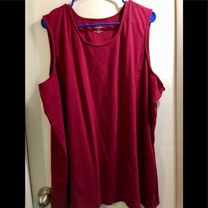 Wine colored tank.